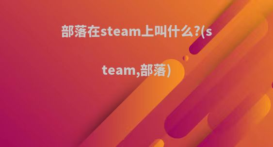 部落在steam上叫什么?(steam,部落)