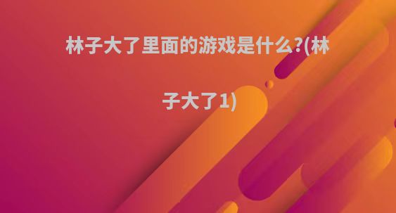 林子大了里面的游戏是什么?(林子大了1)